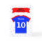 10th birthday red blue t-shirt add a name
