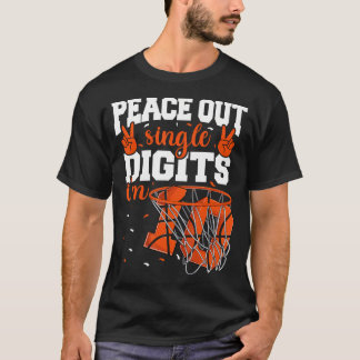 10Th Birthday Shirts Boys Basketball Peace Out Sin