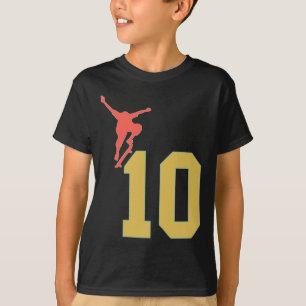 10th Birthday Skateboard Lovers Skater 10 Years Ol T-Shirt