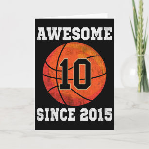 10th Birthday Sketll Lover 10 Years Old Vintage Sp Card