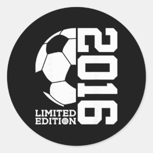 10th Birthday Soccer Limited Edition 2016 _1  Classic Round Sticker