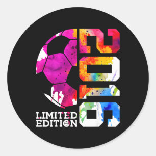 10th Birthday Soccer Limited Edition 2016  Classic Round Sticker