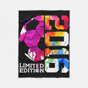 10th Birthday Soccer Limited Edition 2016 Fleece Blanket
