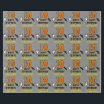 10th Birthday: Spooky Halloween Theme, Custom Name Wrapping Paper<br><div class="desc">This scary and spooky Halloween birthday themed wrapping paper design features a large number "10" and the message "HAPPY BIRTHDAY, ", plus a customisable name. There are also depictions of a ghost and a bat on the front. Wrapping paper like this might be a fun way to wrap gifts that...</div>