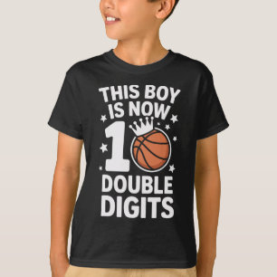 10th Birthday This Boy Is Now 10 Double Digits Ske T-Shirt