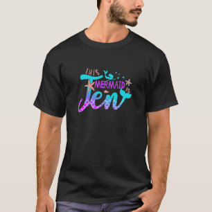 10Th Birthday This Mermaid Is 10 Years Old Girls T-Shirt