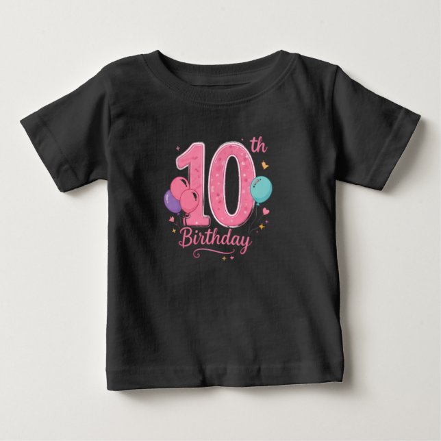 10th Birthday Toddler T-Shirt (Front)