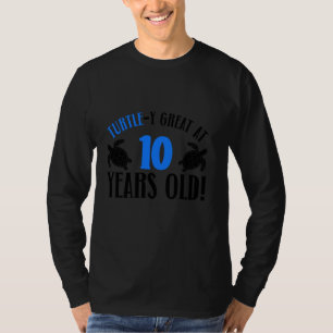 10th Birthday Turtle 10 Yeares Old Turtle Lover Bi T-Shirt