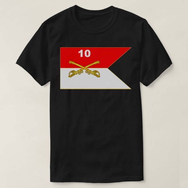 10th Cavalry Guidon T-Shirt (Design Front)