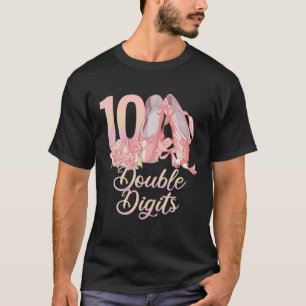 10Th Double Digits Birthday Ballet Dancer Ballerin T-Shirt