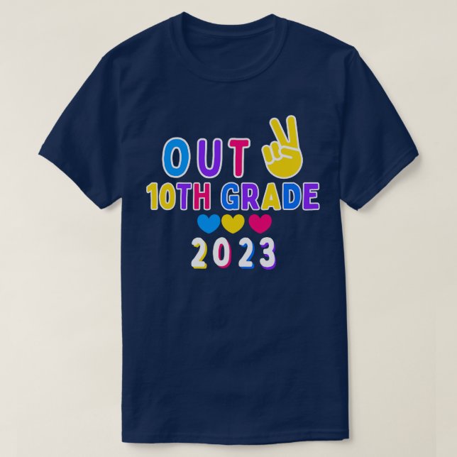 10th Grade Class Of 2023 Graduation Day T-Shirt (Design Front)