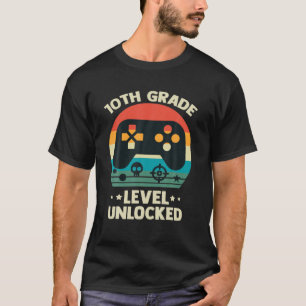 10Th Grade Level Unlocked Video Game Lover T-Shirt