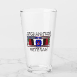 10th Mountain Division Afghanistan Veteran Glass