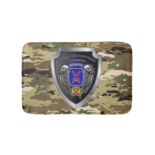 10th Mountain Division  Bath Mat (Front)