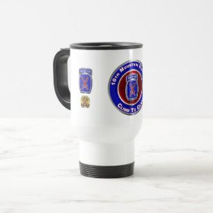 10th Mountain Division “Climb To Glory” Travel Mug