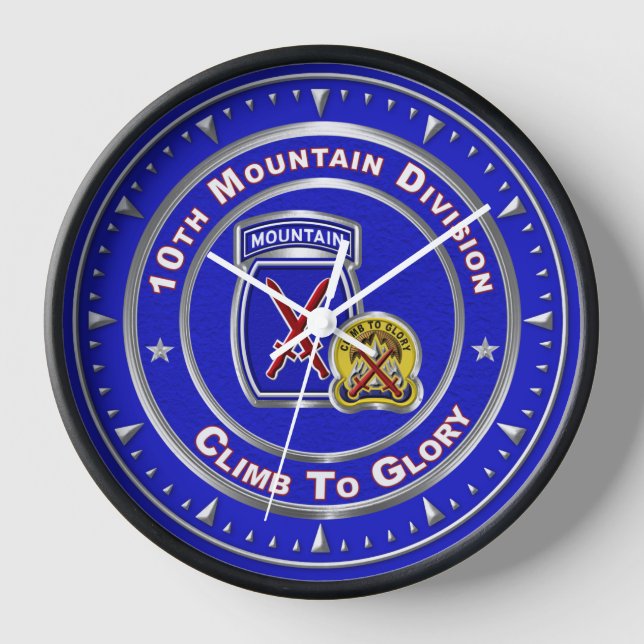 10th Mountain Division  Clock (Front)