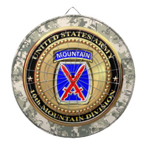 10th Mountain Division Dartboard