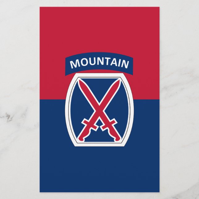 10th Mountain Division Flyer (Front)