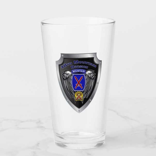 10th Mountain Division  Glass (Front)