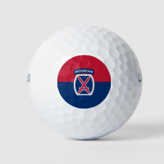10th Mountain Division Golf Balls