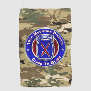 10th Mountain Division Golf Towel