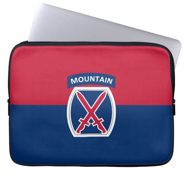 10th Mountain Division Laptop Sleeve (Front)