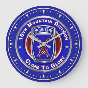 10th Mountain Division  Large Clock