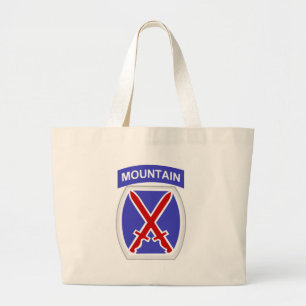 10th Mountain Division Large Tote Bag