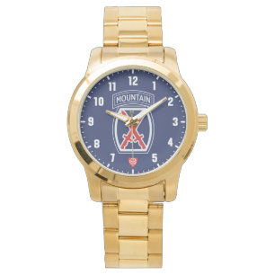 10th Mountain Division "Mountain Warriors" Gold Watch