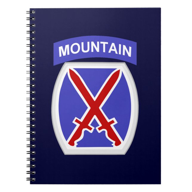 10th Mountain Division Notebook (Front)