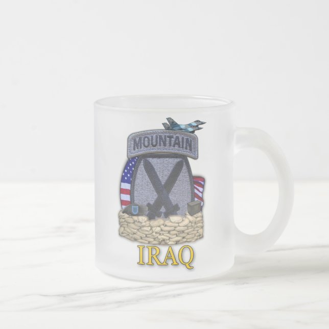 10th mountain division patch frosty beer mug (Right)