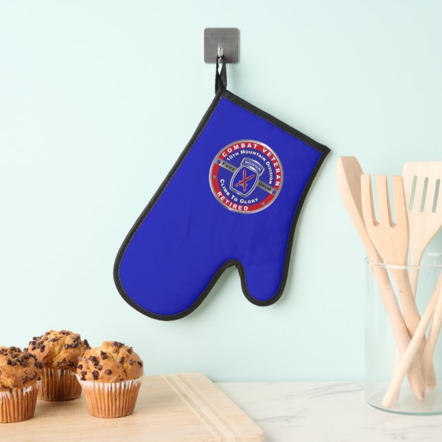 10th Mountain Division Retired  Oven Mitt (Insitu(Hanging))