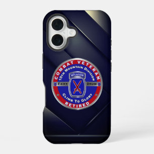 10th Mountain Division Retired Veteran  iPhone 16 Case