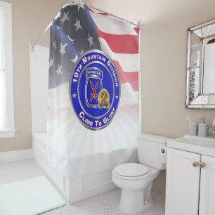 10th Mountain Division  Shower Curtain