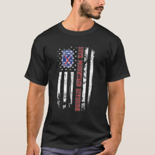 10th Mountain Division Veteran American Flag Veter T-Shirt