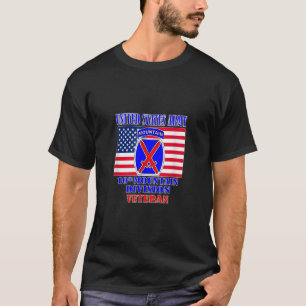 10th Mountain Division Veteran Front Design T Shir T-Shirt