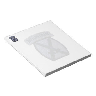 10th mountain division veterans vets patch notepad
