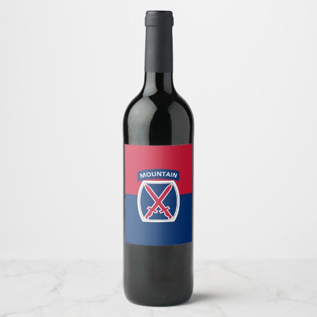 10th Mountain Division Wine Label (Front)