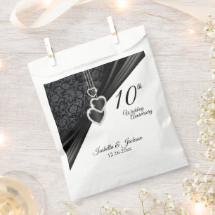 10th Onyx Wedding Anniversary Favour Bag
