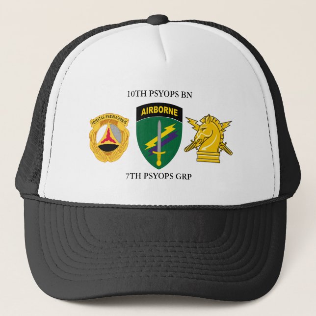 10TH PSYOPS BATTALION 7TH PSYOPS GROUP  TRUCKER HAT (Front)