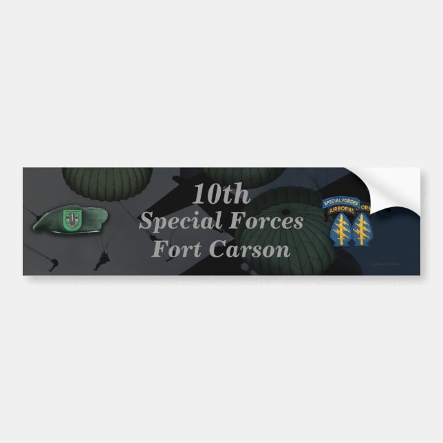 10th special forces fort carson Bumper Sticker (Front)