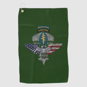10th Special Forces Group (Airborne) Eagle Golf Towel