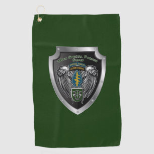10th Special Forces Group (Airborne) Shield Golf Towel