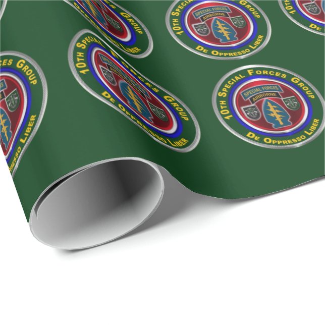 10th Special Forces Group Airborne Wrapping Paper (Roll Corner)