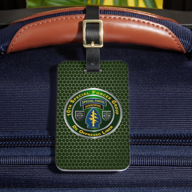 10th  Special Forces Group  Luggage Tag (Front Insitu 2)