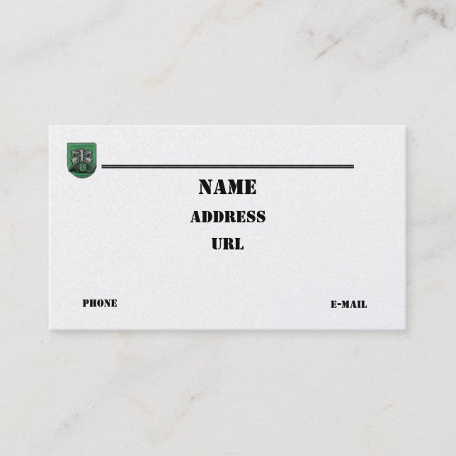 10th special forces group vets flash business Card (Front)