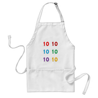 10th tenth Xth Birthday Anniversary Years GIFTS Standard Apron
