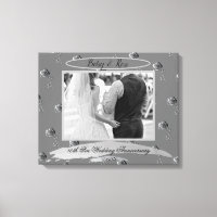 "10th Tin Wedding Anniversary" Tin Colour Roses
