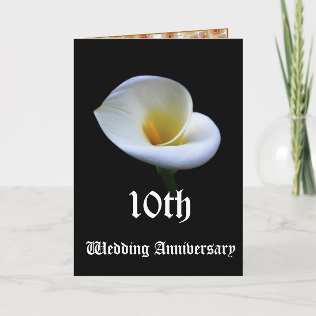10th wedding anniversary card (Front)