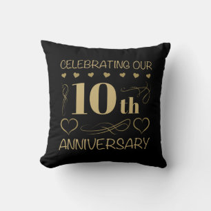 10th Wedding Anniversary Cushion